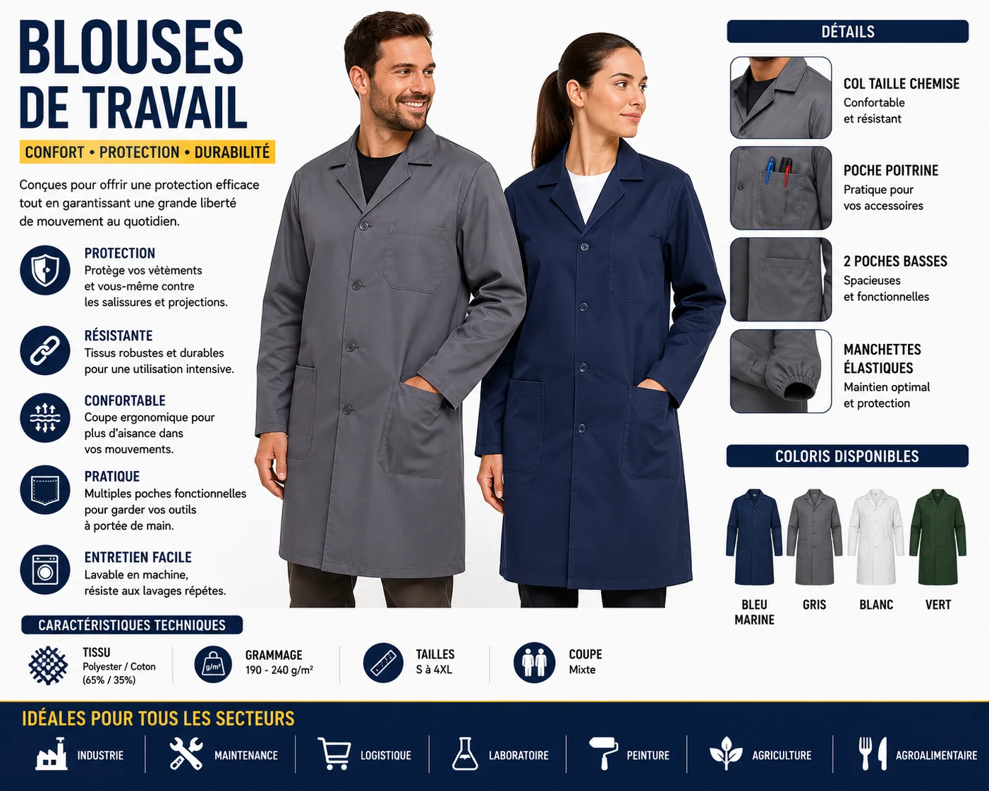 Blouses de travail